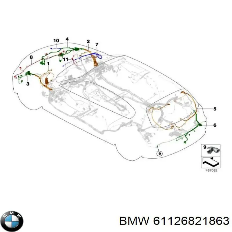 61126821863 BMW 