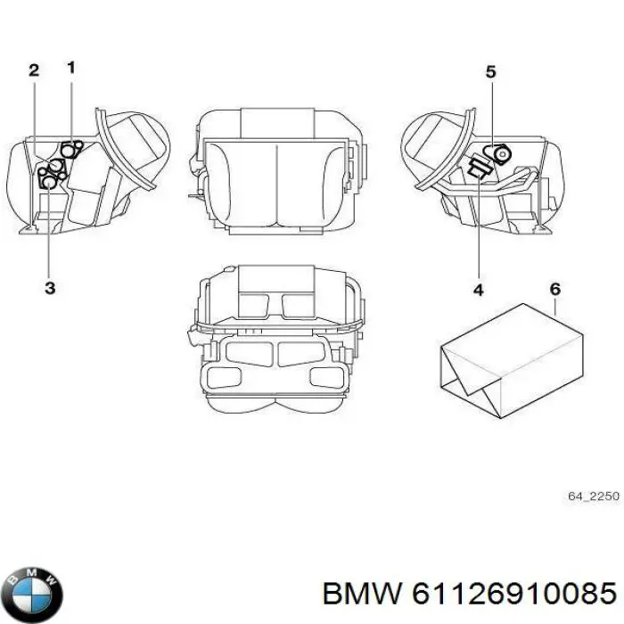  BMW 61126910085 цена, от 63.15 USD