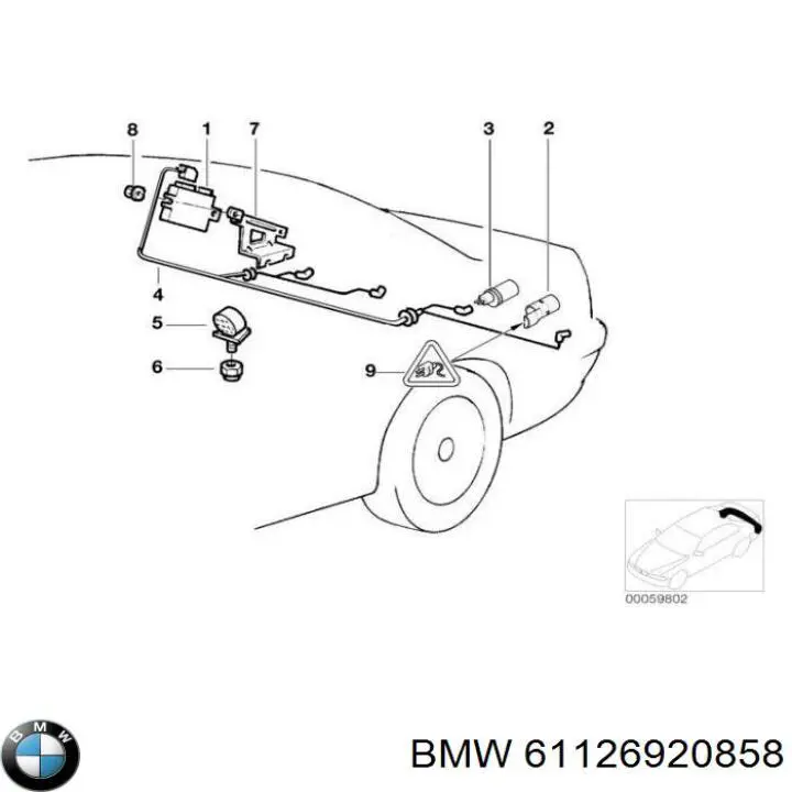 61126920858 BMW fios de alta voltagem, kit