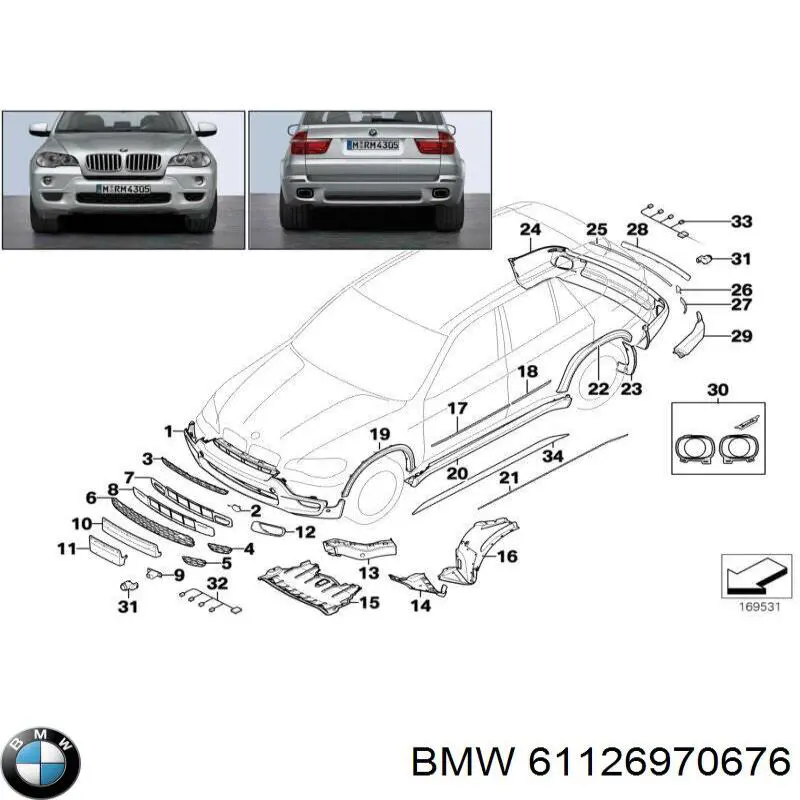  BMW 61126970676 цена, от 28.25 USD