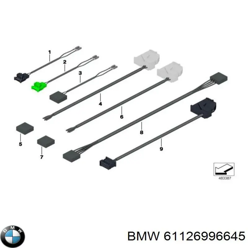 61126996645 BMW 