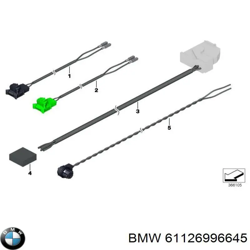  BMW 61126996645 цена, от 100.96 USD