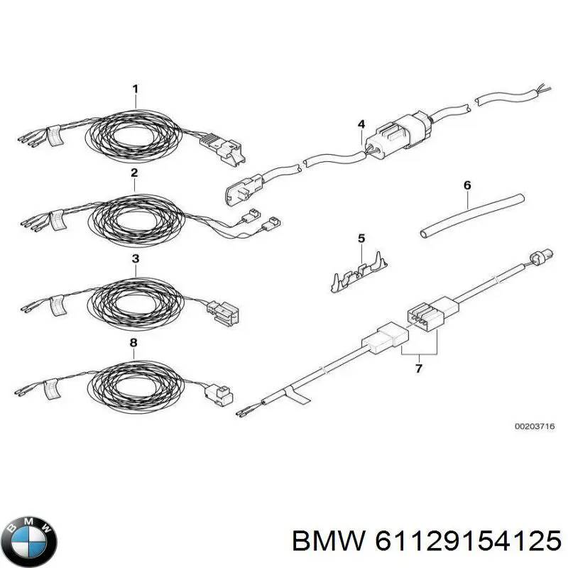 61129154125 BMW 