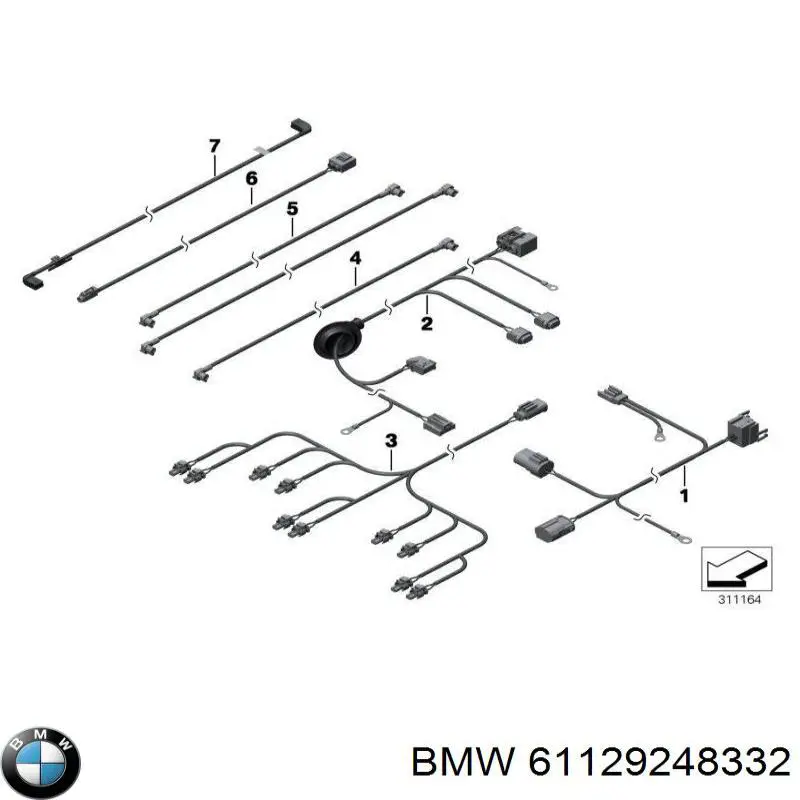 61129248332 BMW 