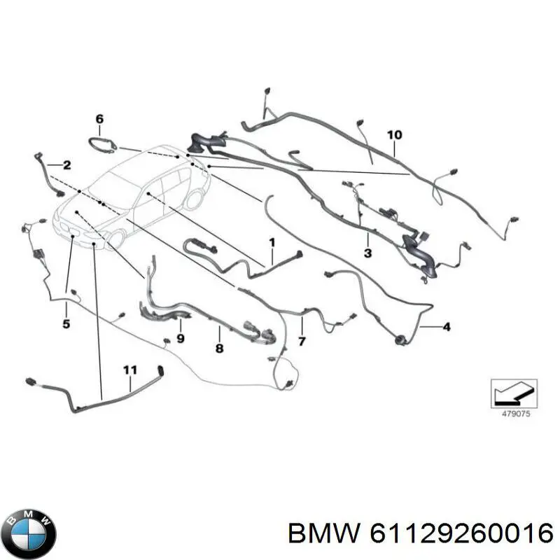 BMW 61129260016 цена, от 56.38 USD