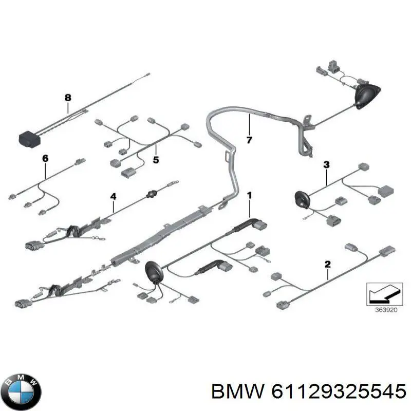  BMW 61129325545 цена, от 277.01 USD