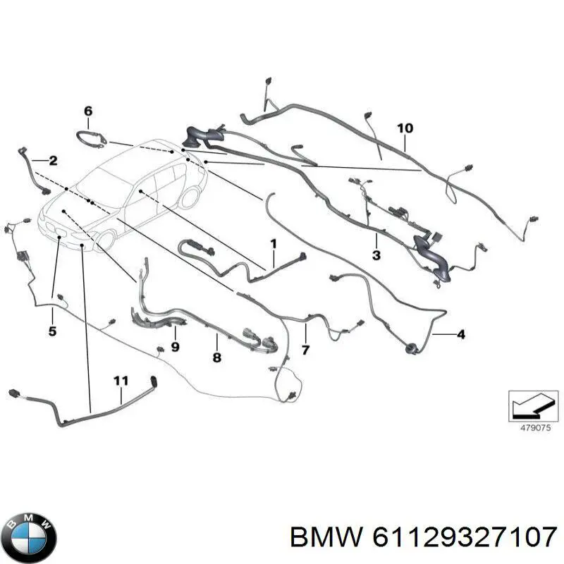 Купить 61129327107 BMW 