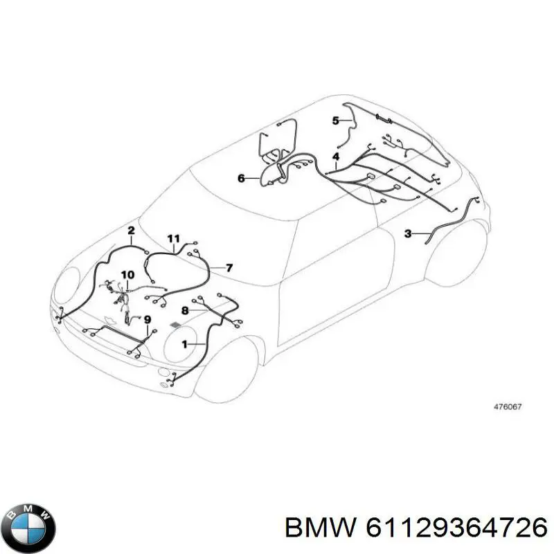 61129364726 BMW 