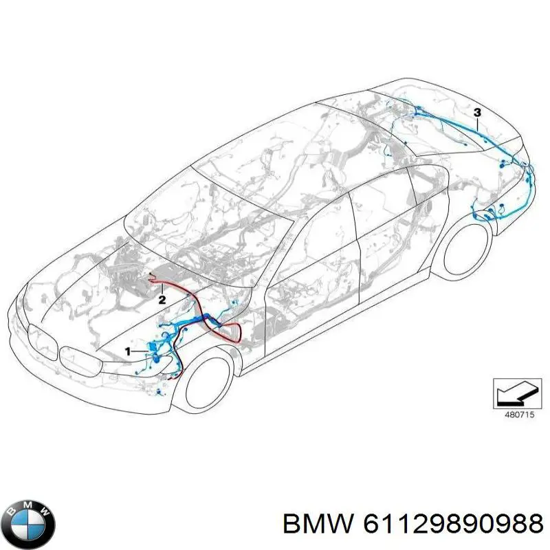 61129890988 BMW 