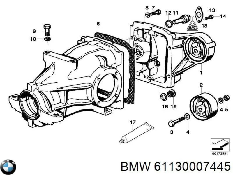 61130007445 BMW 