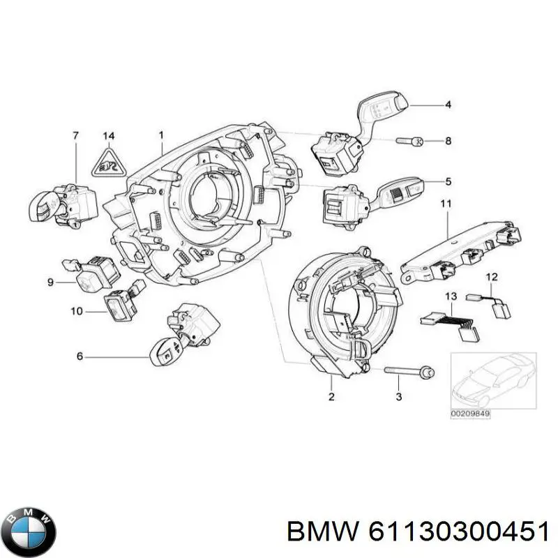 Купить 61130300451 BMW 