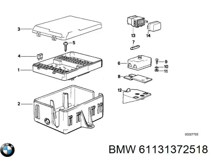 61131372518 BMW Предохранители электрических цепей