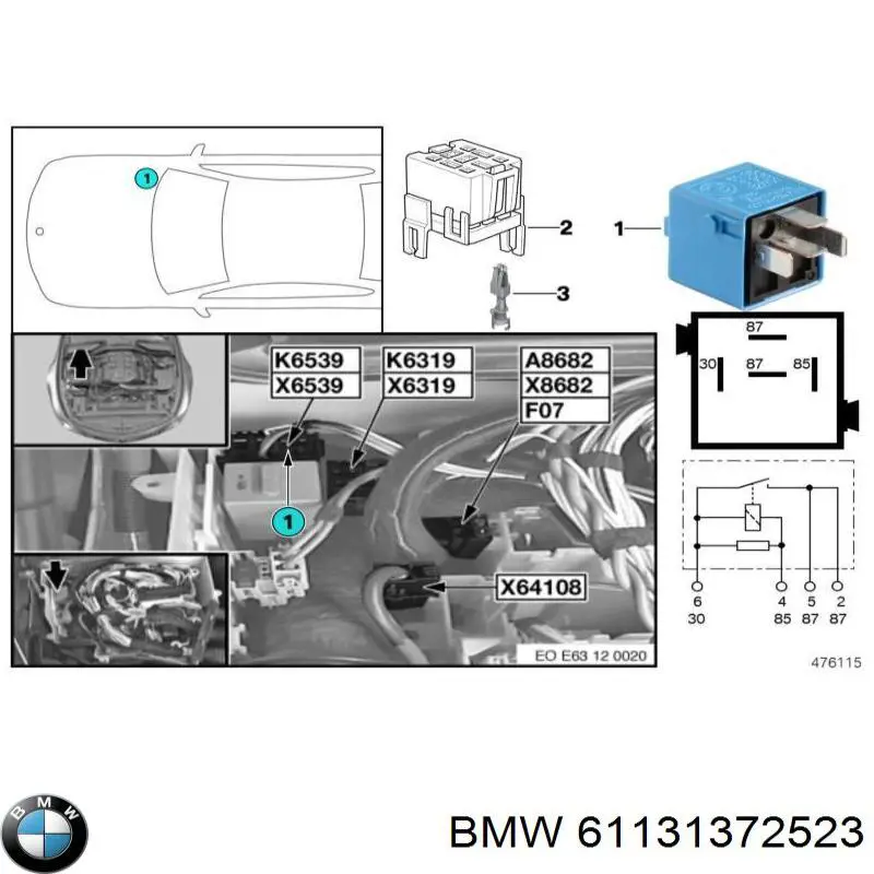 Предохранители (электрических цепей) BMW 61131372523 цена, от 0.08 USD