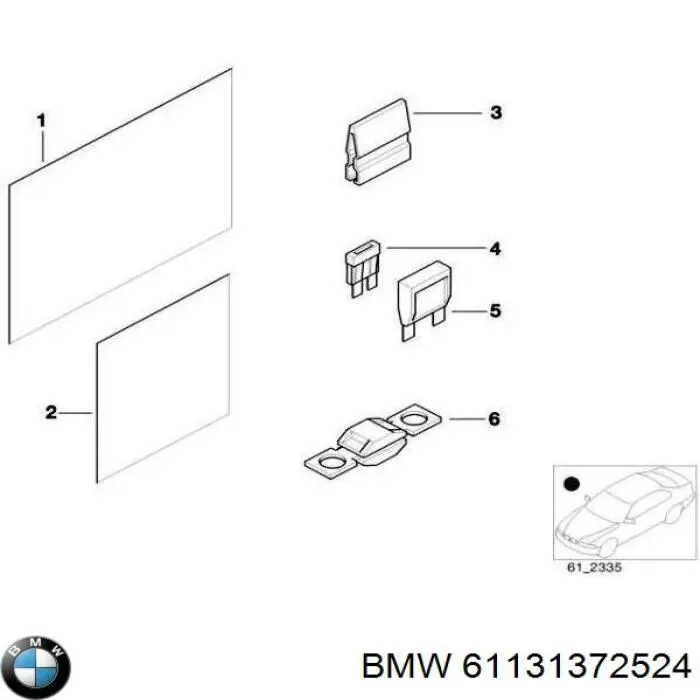 Предохранители (электрических цепей) BMW 61131372524 цена, от 0.66 USD