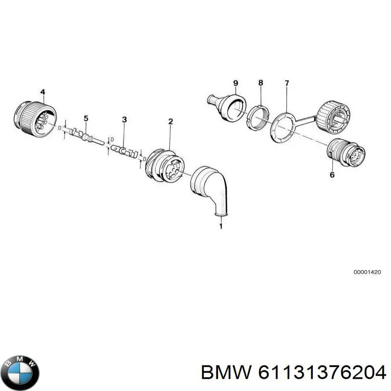 BMW 61131376204 цена, от 1.22 USD