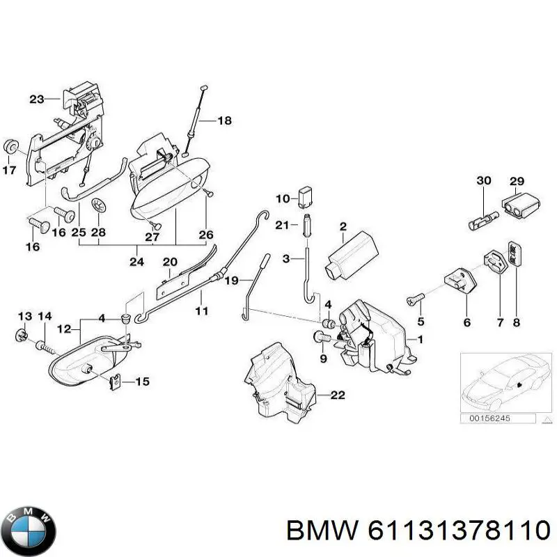 Купить 61131378110 BMW 