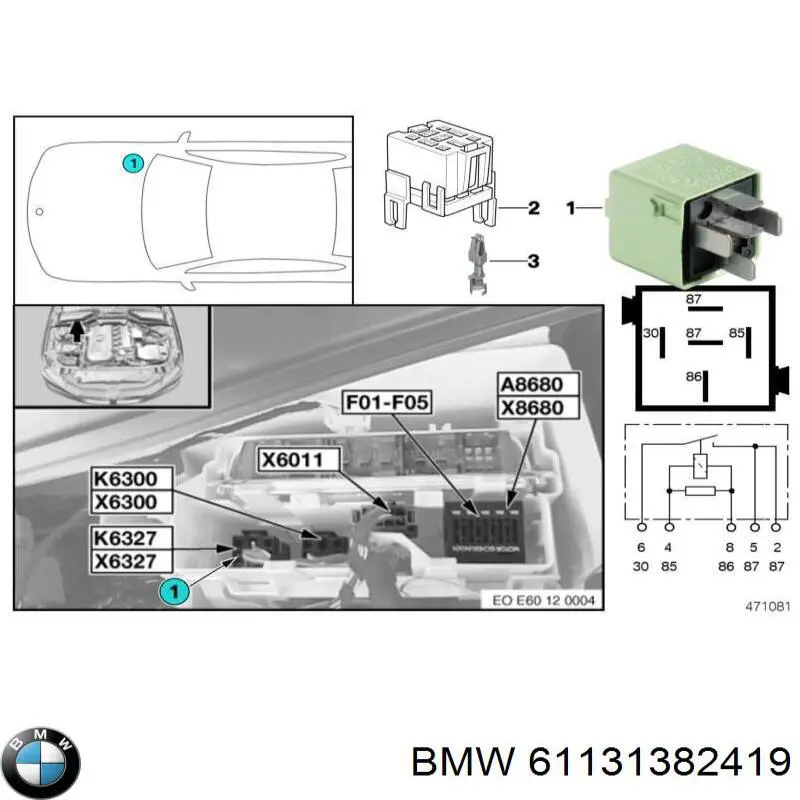  BMW 61131382419 цена, от 9.76 USD