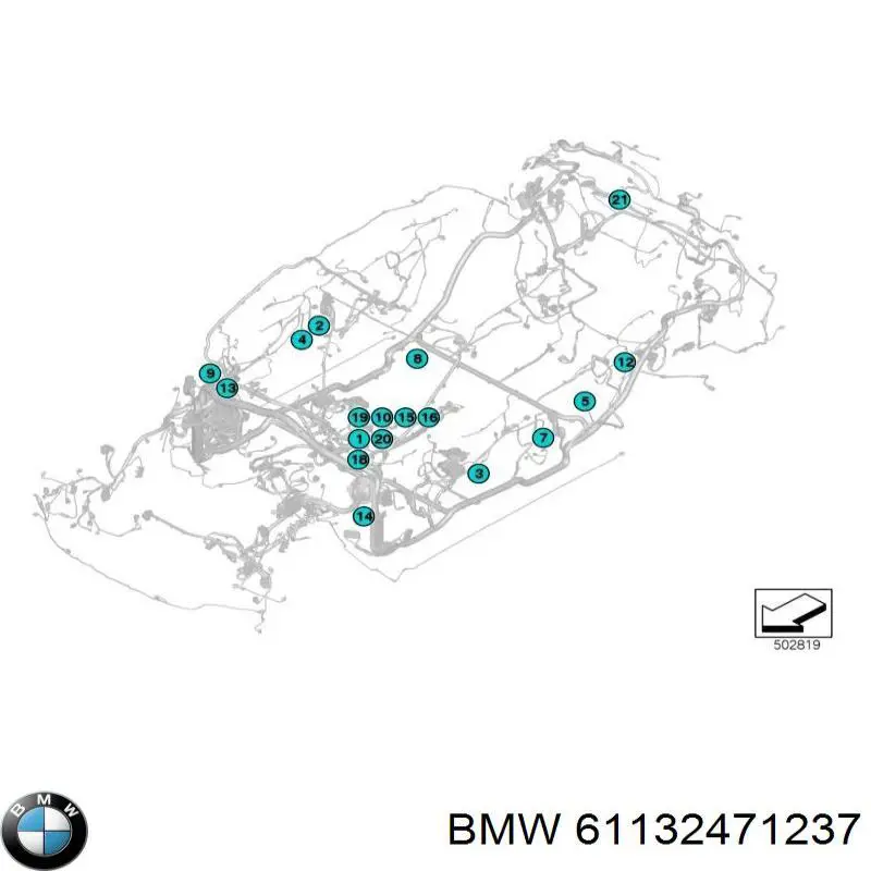 Пробка поддона двигателя 61138365906 BMW