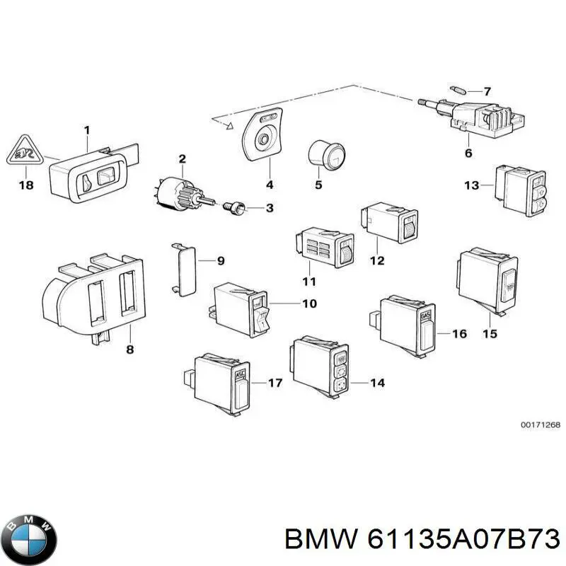 61135A07B73 BMW 