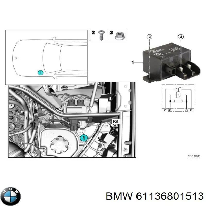  BMW 61136801513 цена, от 9.75 USD