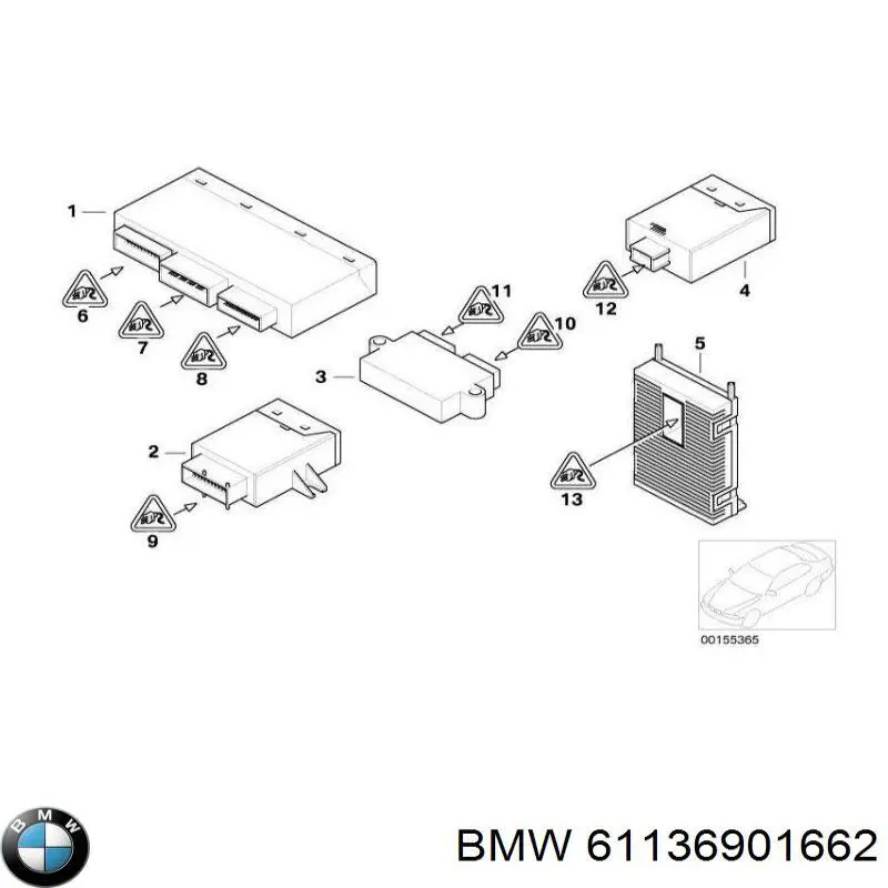  BMW 61136901662 цена, от 6.85 USD