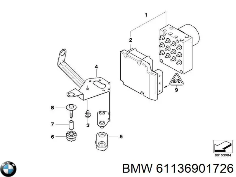 Купить 61136901726 BMW 