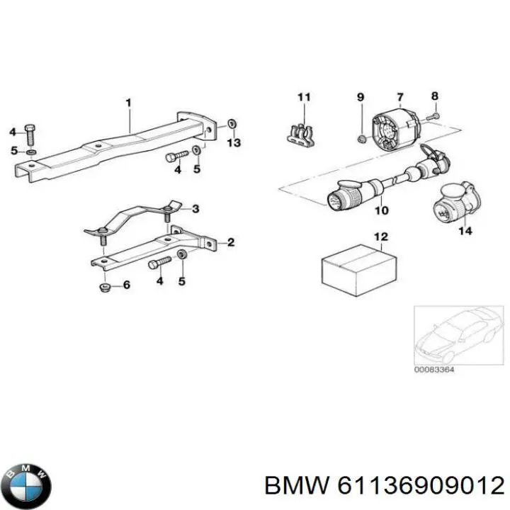  BMW 61136909012 цена, от 25.34 USD