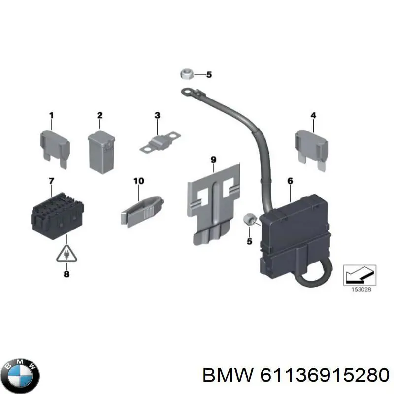 Предохранитель 61136915280 BMW