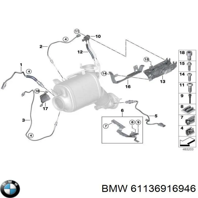  BMW 61136916946 цена, от 1.93 USD
