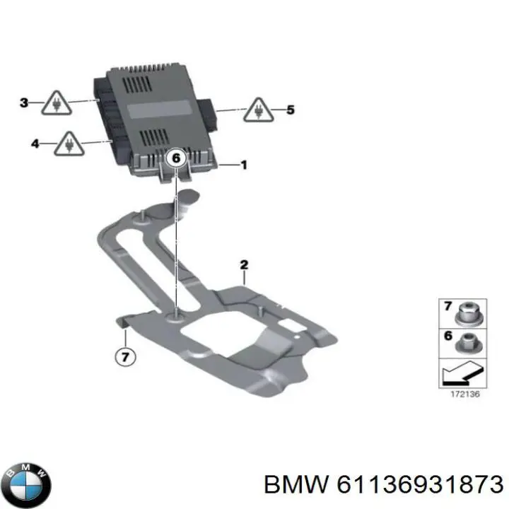61136931873 BMW Пробка поддона двигателя