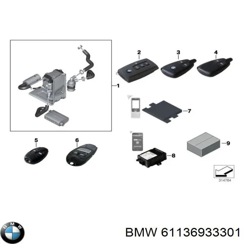 61136933301 BMW 