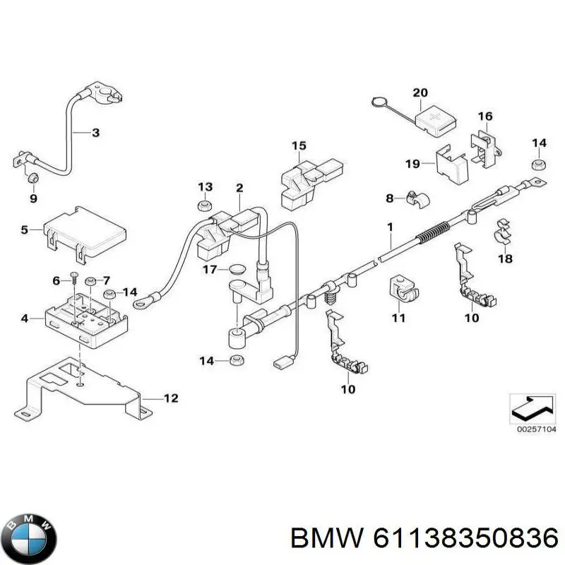 BMW 61138350836