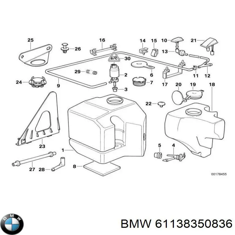  BMW 61138350836 цена, от 2.86 USD