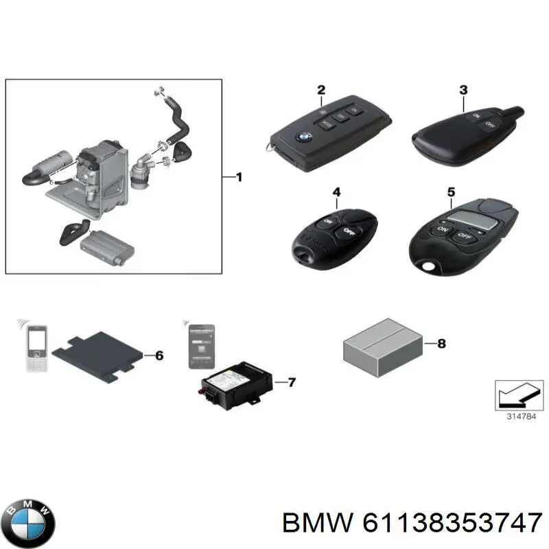  BMW 61138353747 цена, от 1.15 USD