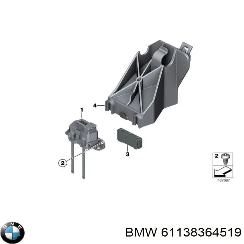  BMW 61138364519 цена, от 1.50 USD