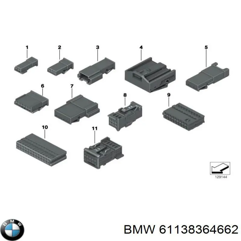 61138364662 BMW tampão de panela de motor