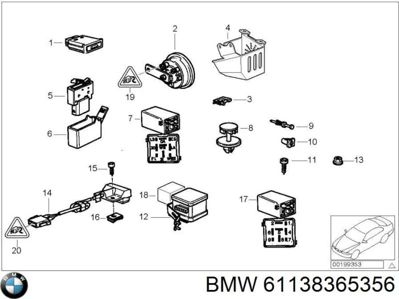 61138365352 BMW 