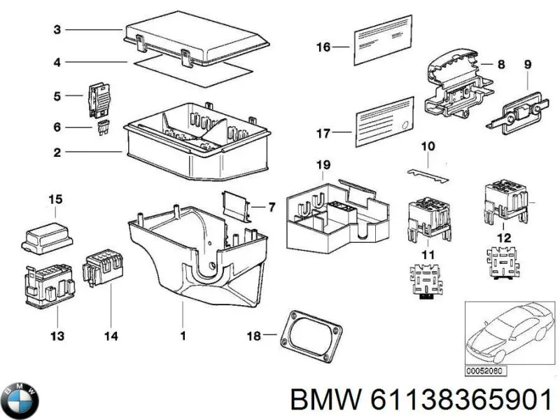 Купить 61138365901 BMW Предохранители