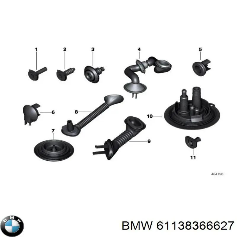 Fios isolados da seção de bagagem para BMW 3 (E46)