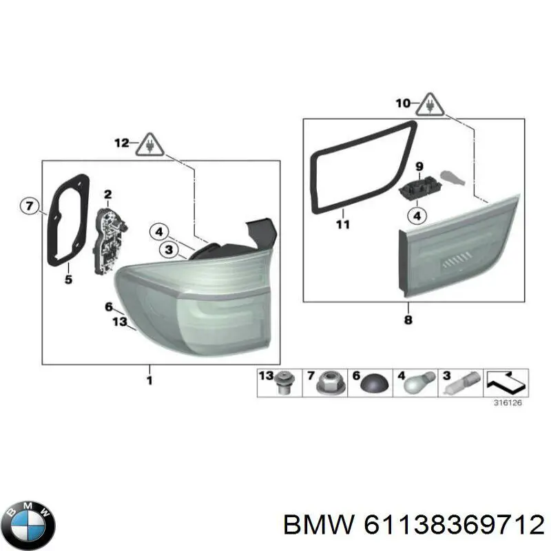  61136984742 BMW