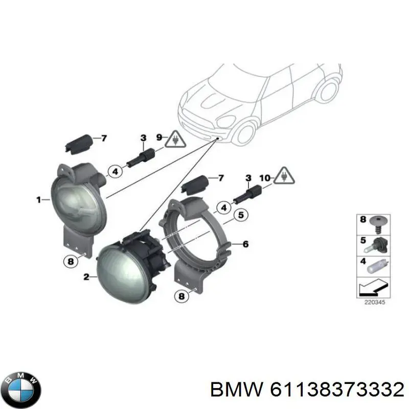 61138373332 BMW 