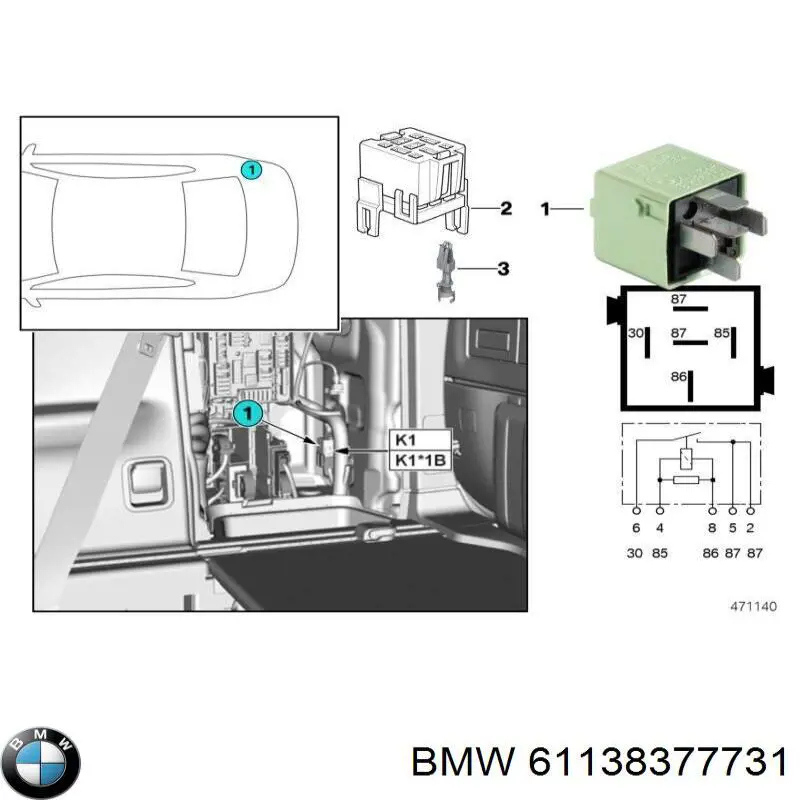  BMW 61138377731