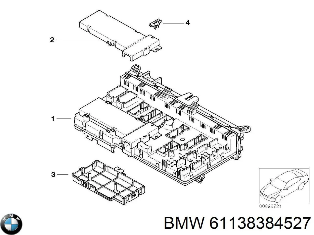 Коробка предохранителей BMW 61138384527 цена, от 20.27 USD