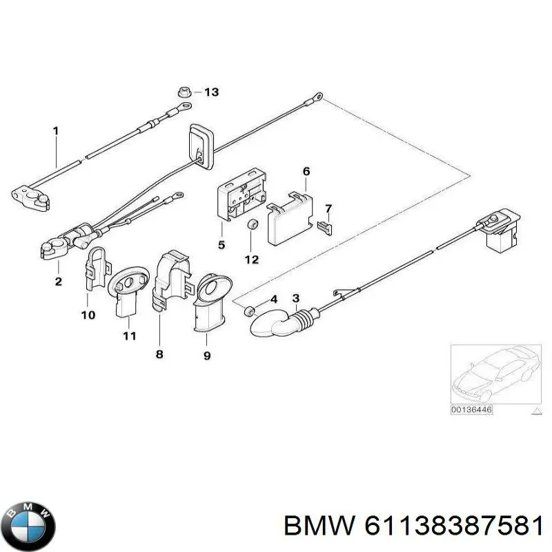  BMW 61138387581 цена, от 6.33 USD