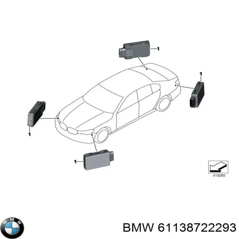  BMW 61138722293
