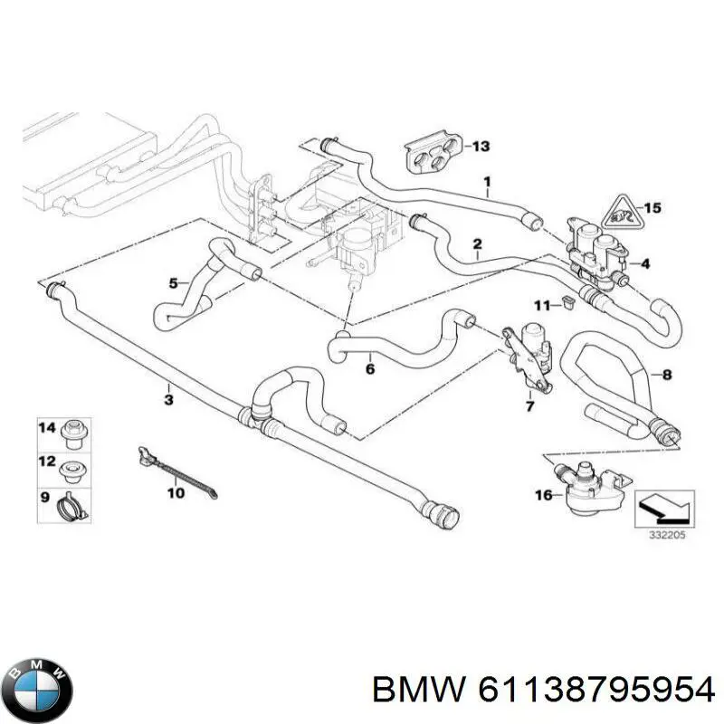 Разъем (фишка) универсальный 61130141148 BMW