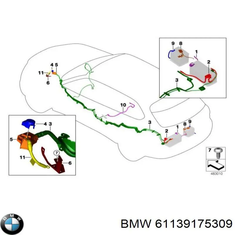  BMW 61139175309 цена, от 2.82 USD