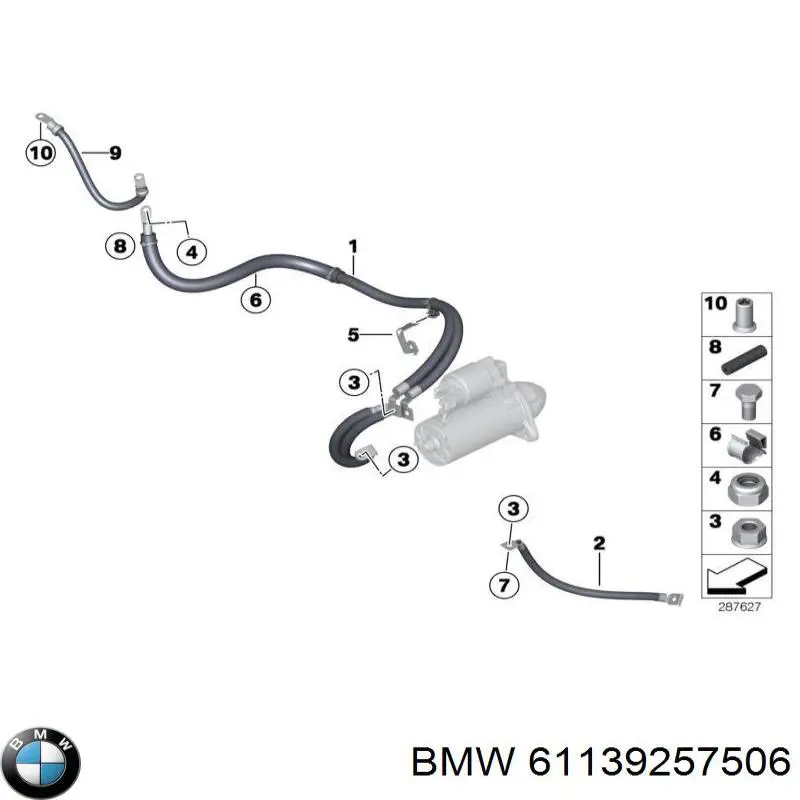  BMW 61139257506 цена, от 1.08 USD