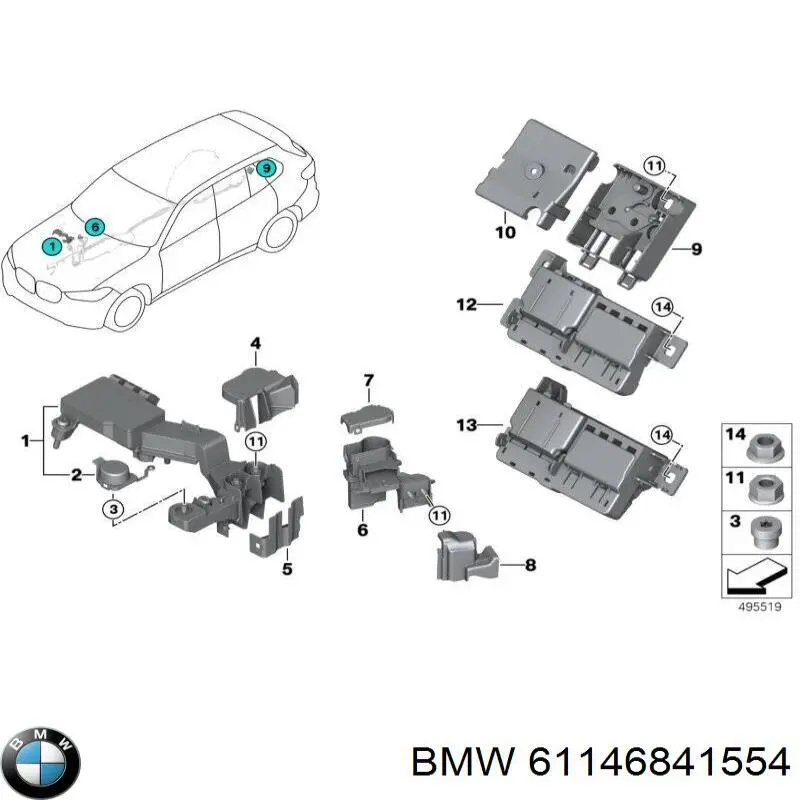 61146841554 BMW 