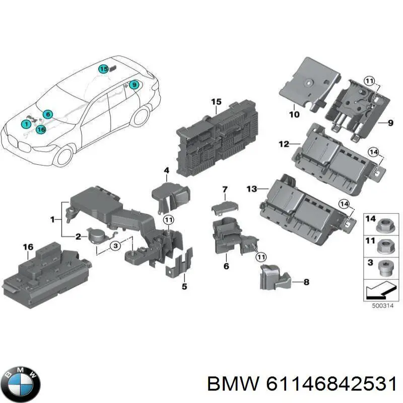 61146842531 BMW 